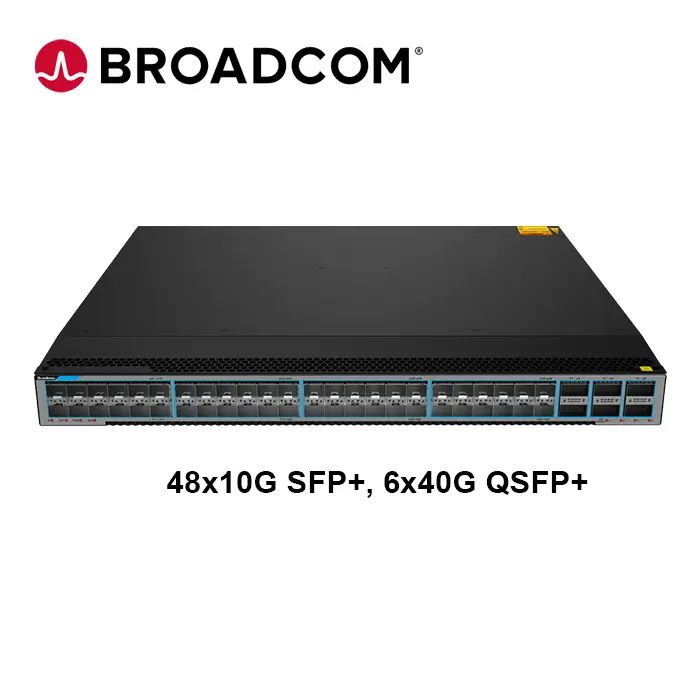 48x10G SFP+ with 6x40G QSFP+ Data center Switch(Broadcom)